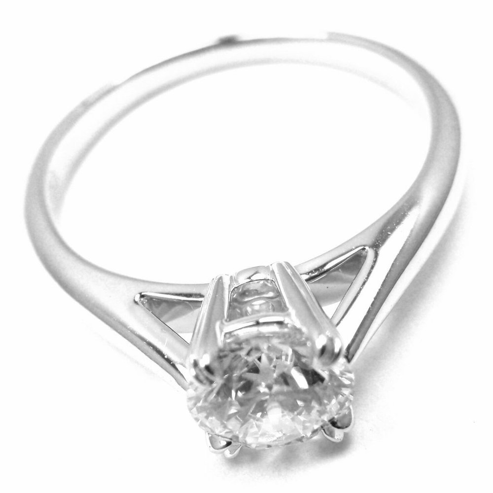 Authentic! Harry Winston Platinum .56ct VVS1/F Diamond Solitaire Engagement Ring - Picture 11 of 11